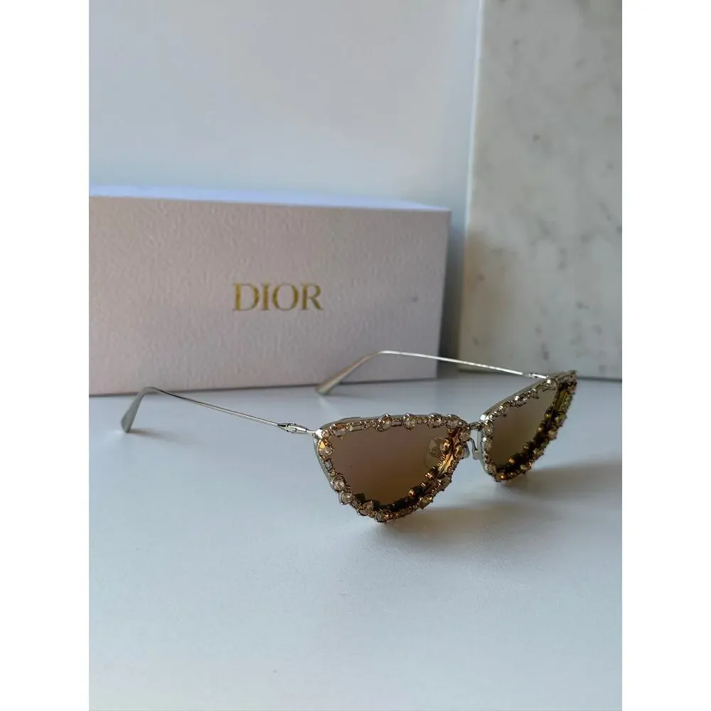 NEW Dior MissDior B1U Sunglasses in Gold Crystal Embellished